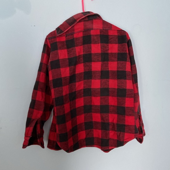 Country touch red flannel button down shirt - Picture 4 of 4